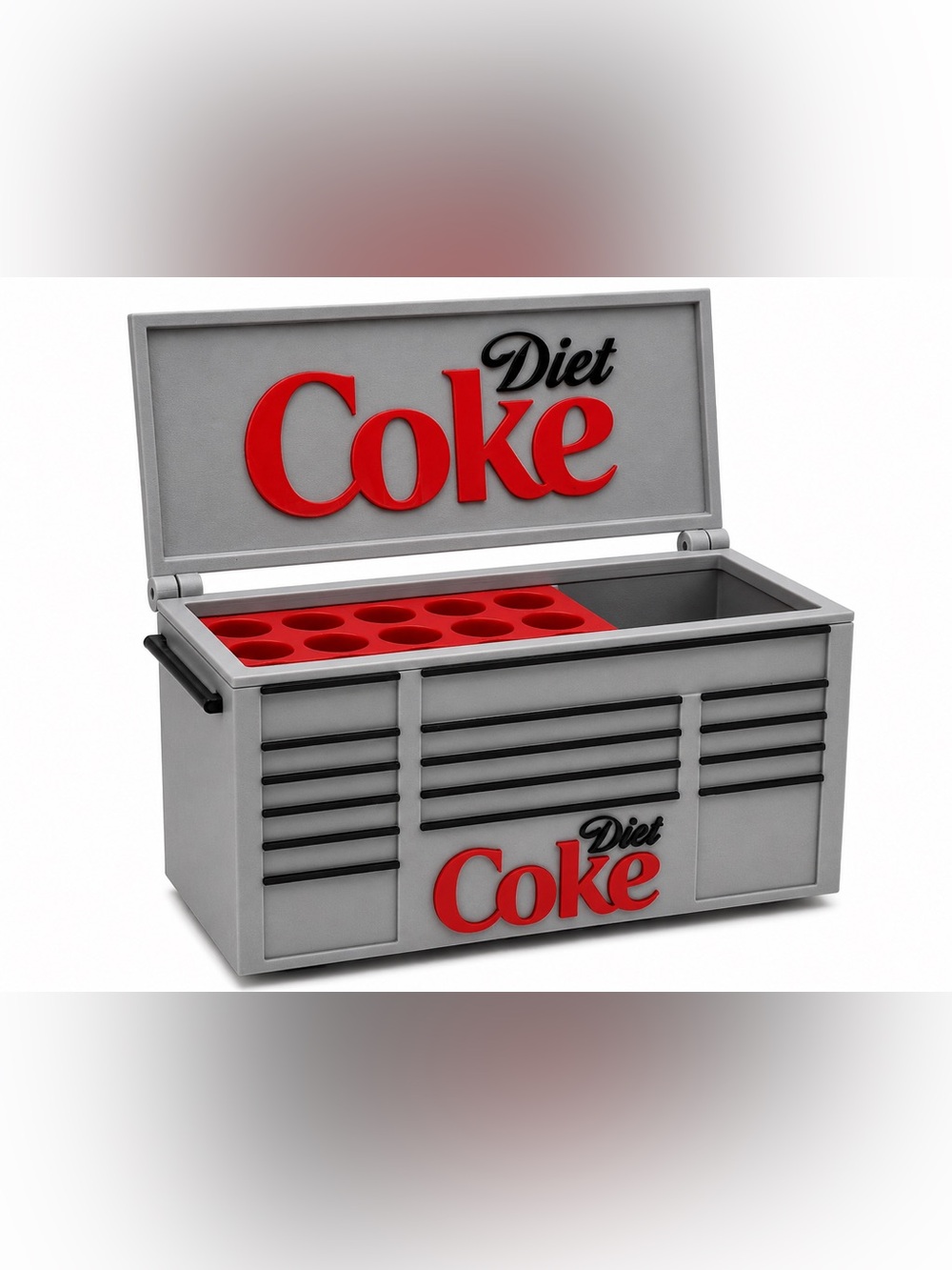 Diet Coke Mini Toolbox Pen And Trinket Holder Desk Top Organizer